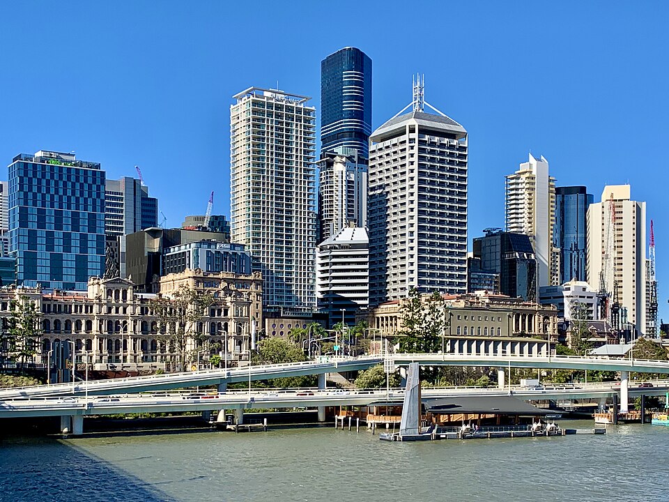 Brisbane CBD, Treasury Building, Brisbane Skytower