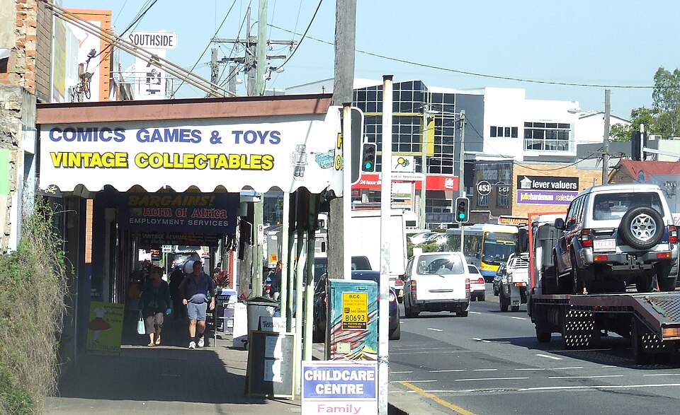 Ipswich Road at Annerley Junction, Brisbane, Queensland, Australia