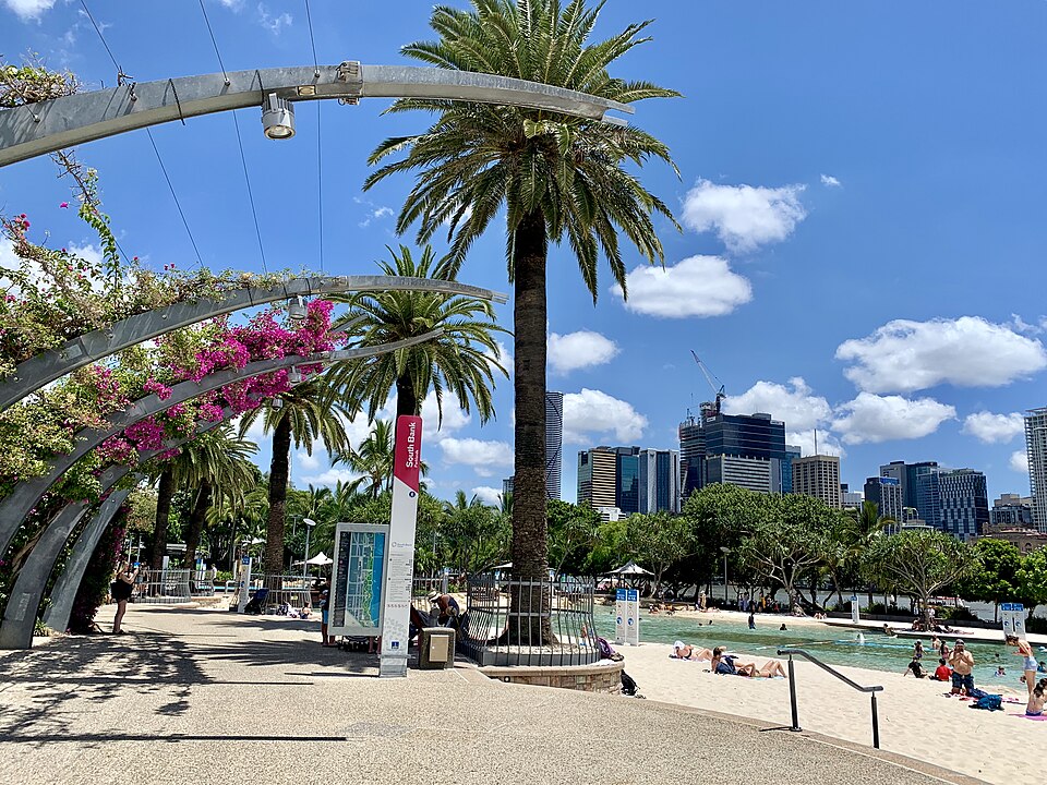 Streets Beach in South Bank Parklands, Brisbane, Queensland