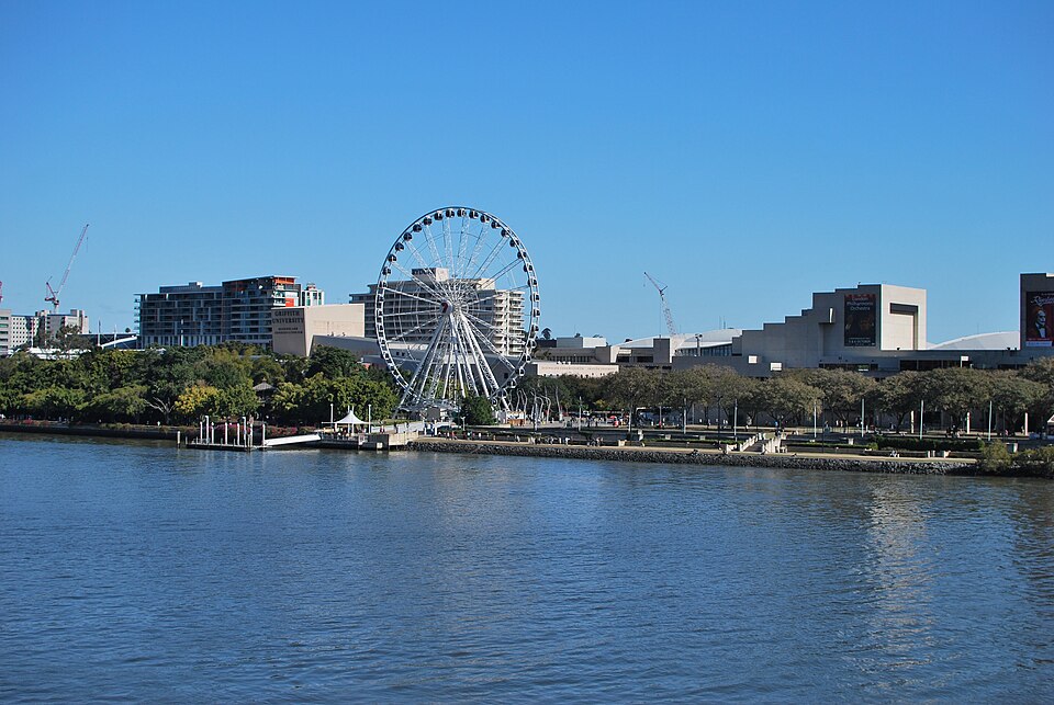 View of part of South Bank from the City