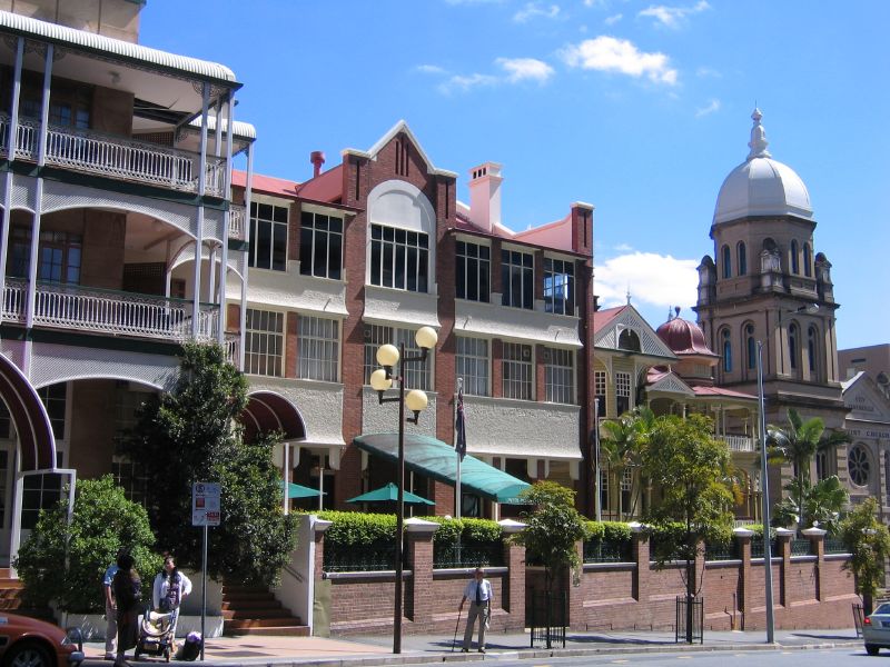 Wickham Terrace, the main street of Spring Hill